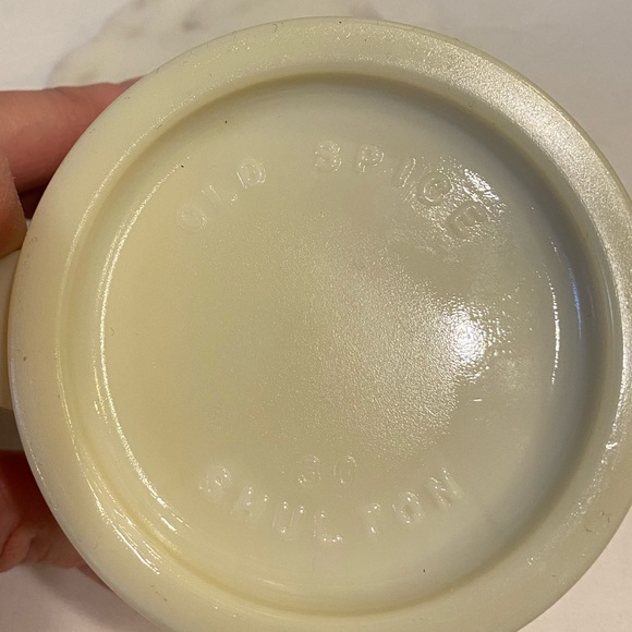 Shulton Old Spice Milk Glass Shaving Cup Mug Vintage MCM Grand Turk of Salem - Picture 8 of 12